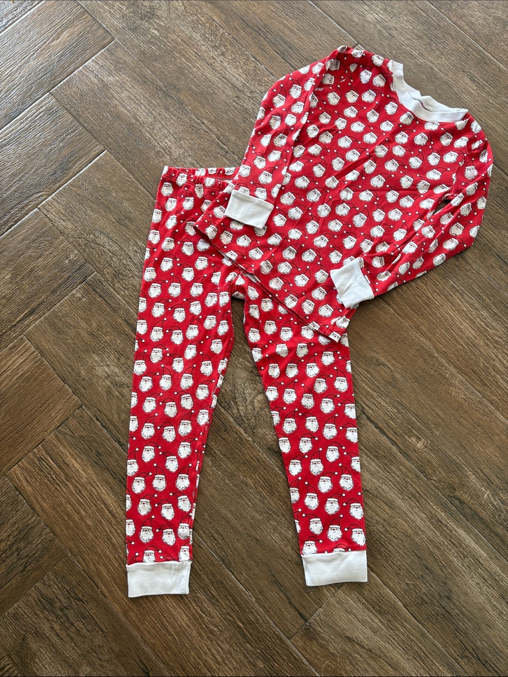 Kissy Kissy Kids Red Santa Print Pajama Set